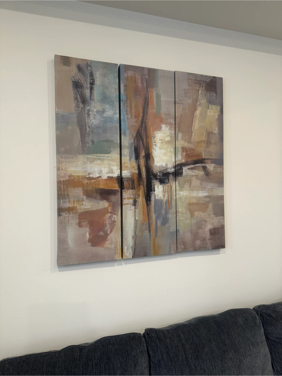 Abstract Triptych Wall Art - photo 2