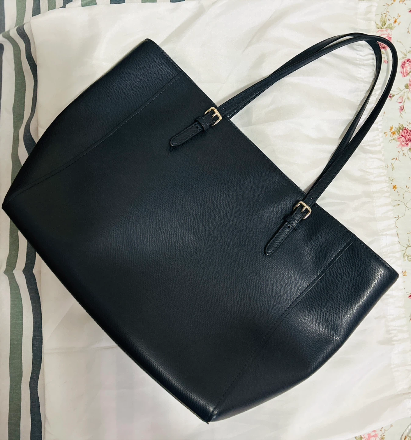 Coach Leather Tote Bag navy colour - photo 2