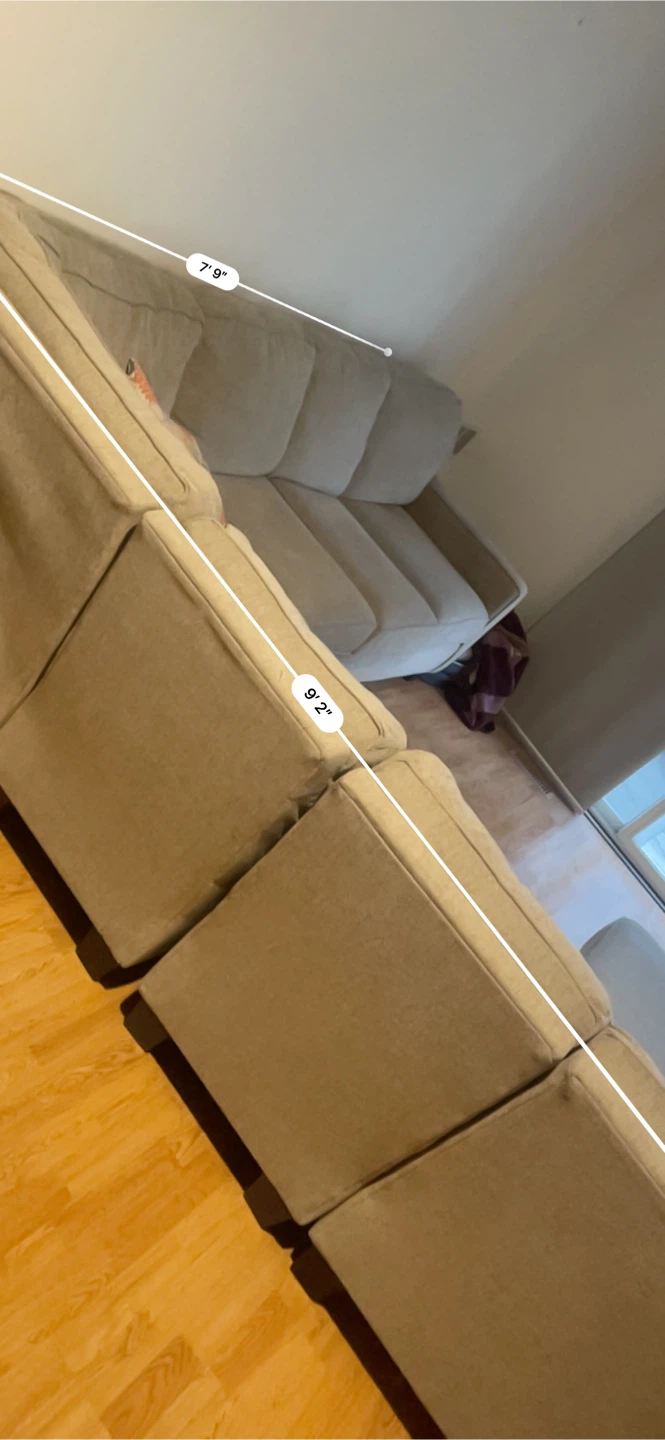 Large Sectional Sofa - 7'9" x 9'2" - photo 2