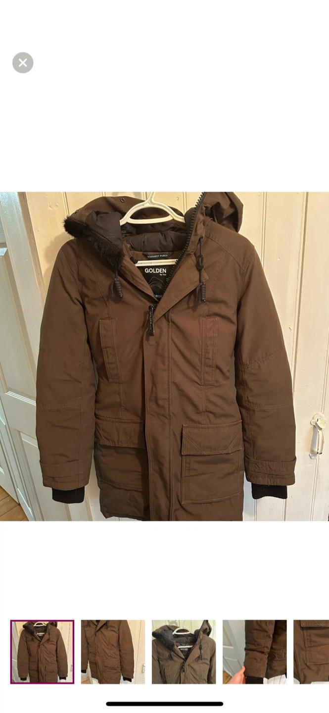 Golden Warmest Parka - Brown Winter Coat