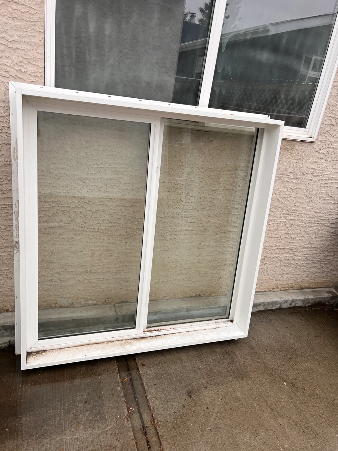 White Vinyl Sliding Window - 1200 x 1200 mm