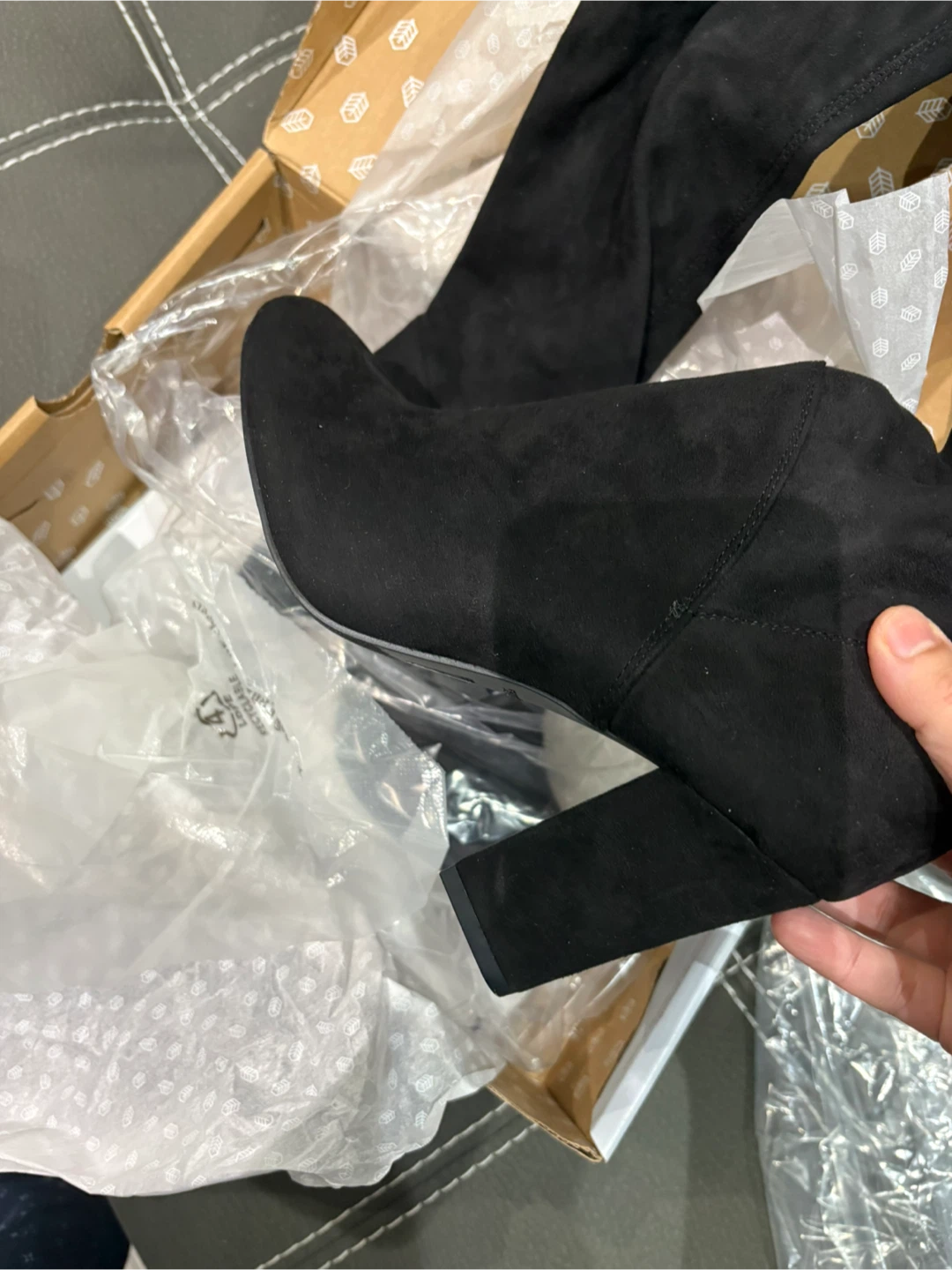 ALDO Culkin-93 Black Over-the-Knee Boots - Size 8.5