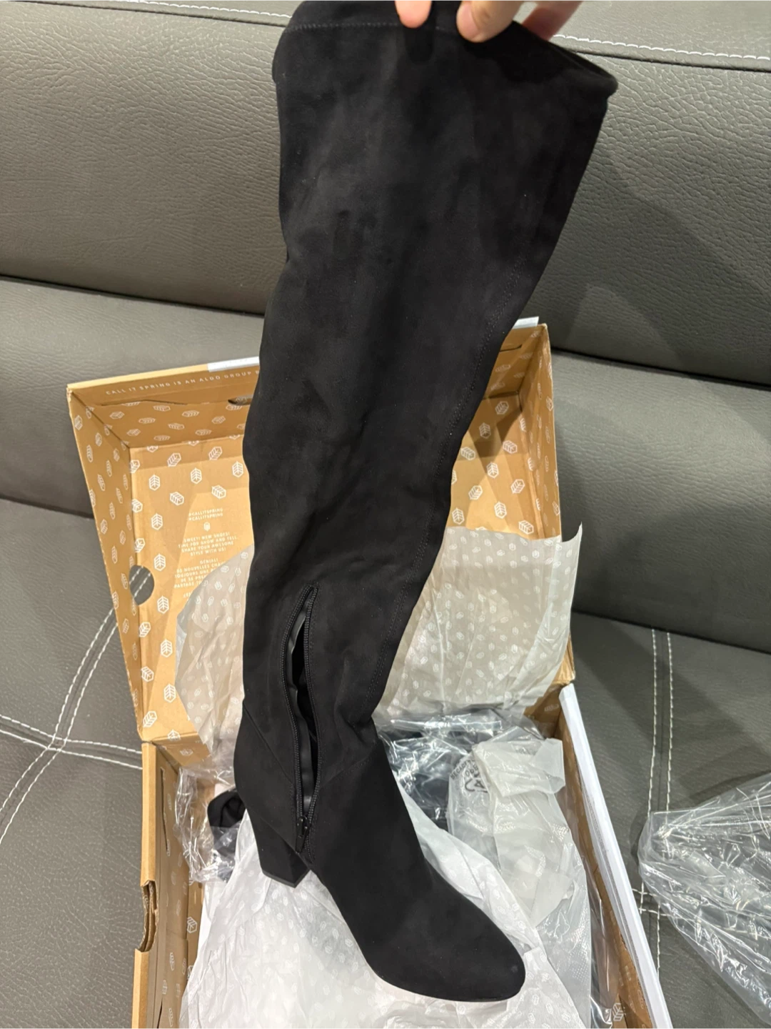 ALDO Culkin-93 Black Over-the-Knee Boots - Size 8.5 - photo 3