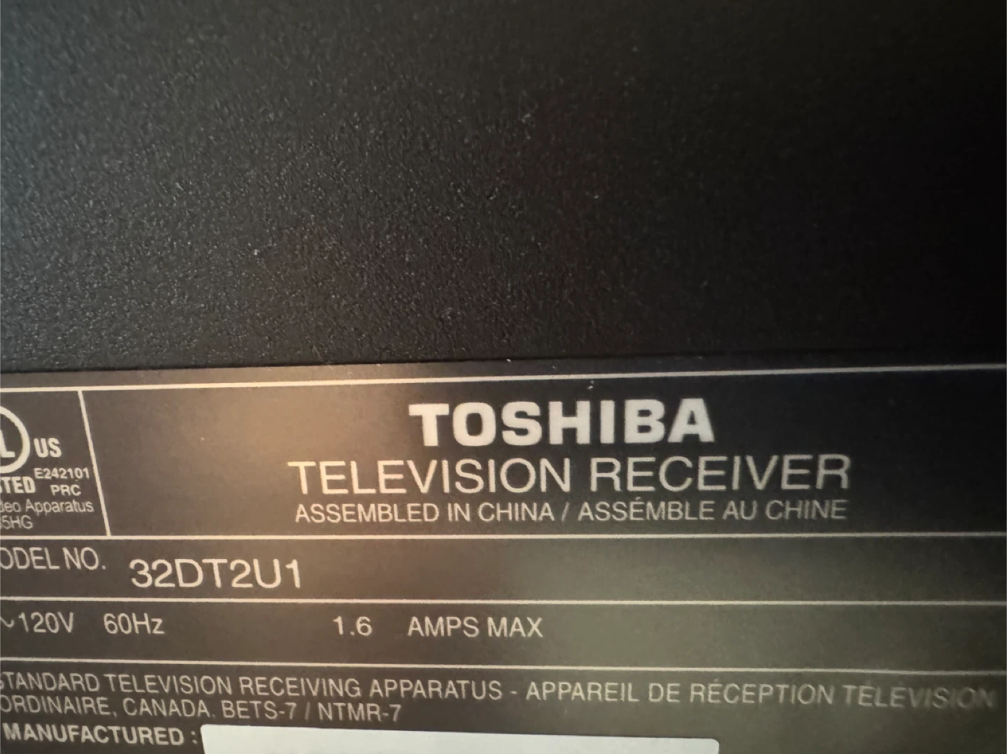 Toshiba 32DT2U1 32" TV - photo 2