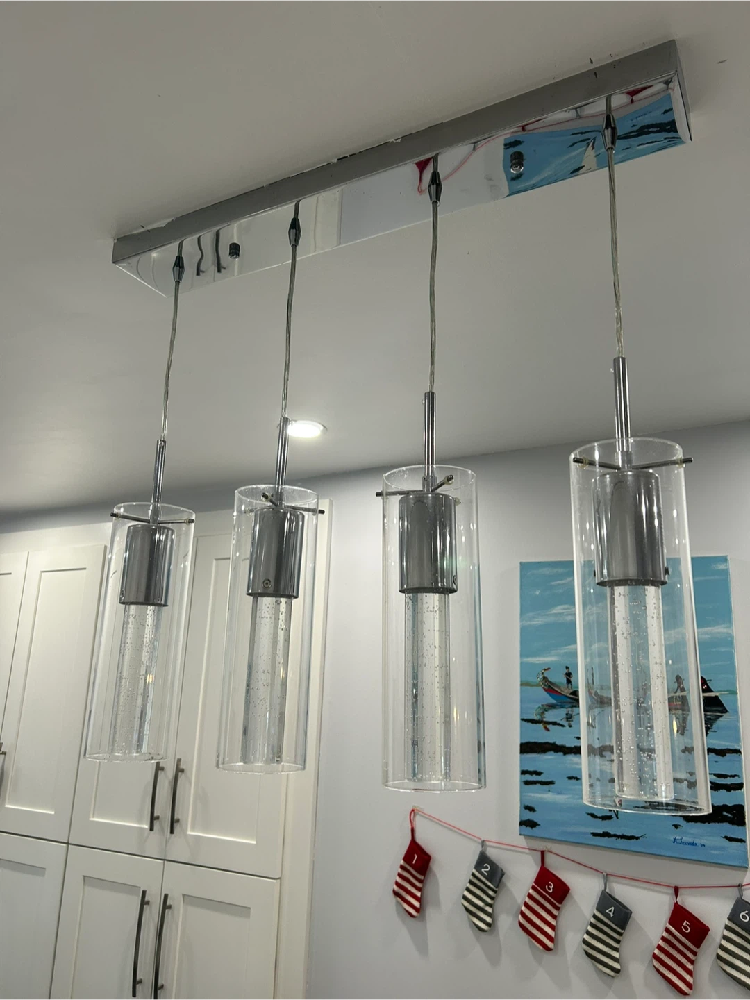 Four-Light Pendant Chandelier