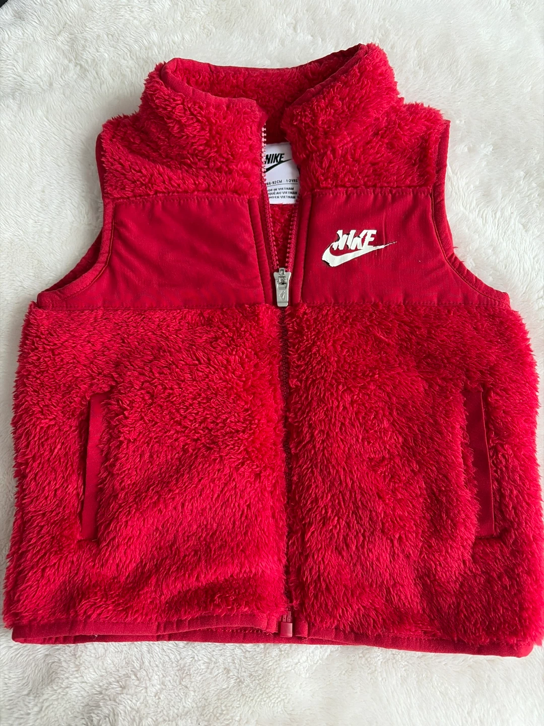 Nike Red Fleece Vest