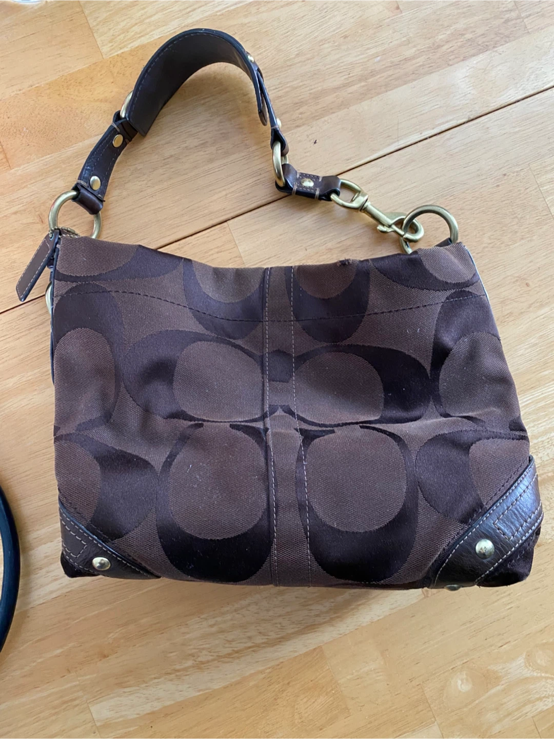 Coach Brown Signature Hobo Bag - photo 2