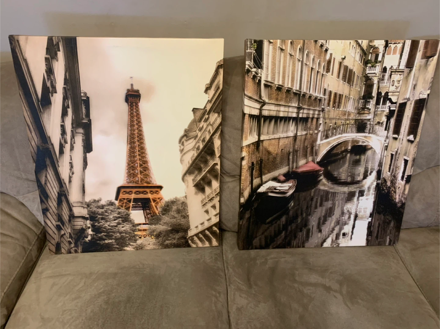 Eiffel Tower & Venice Canvas Prints - Set of 2 - photo 3