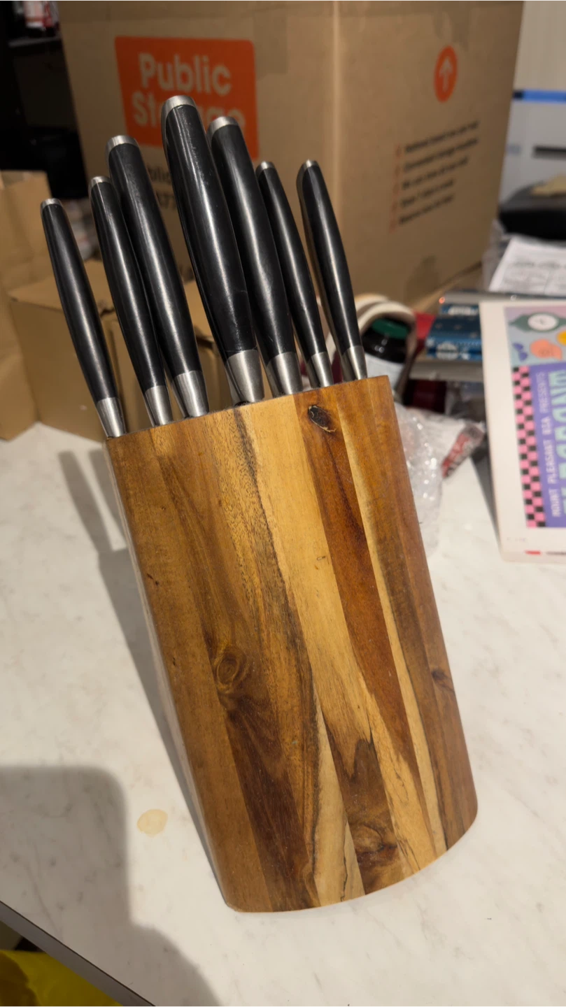 7pc Knife Set with Wooden Block - photo 3