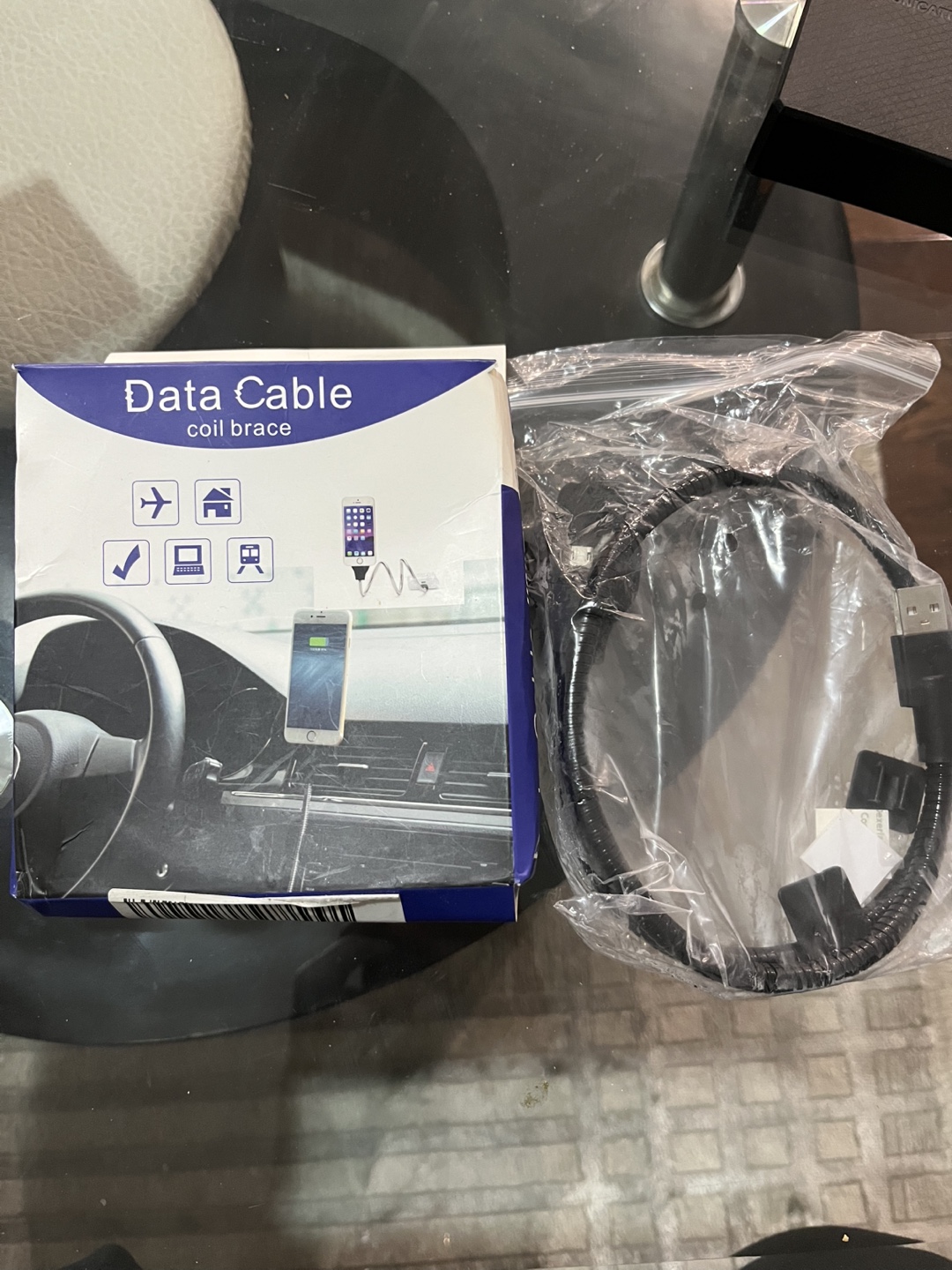 Data Cable coil brace