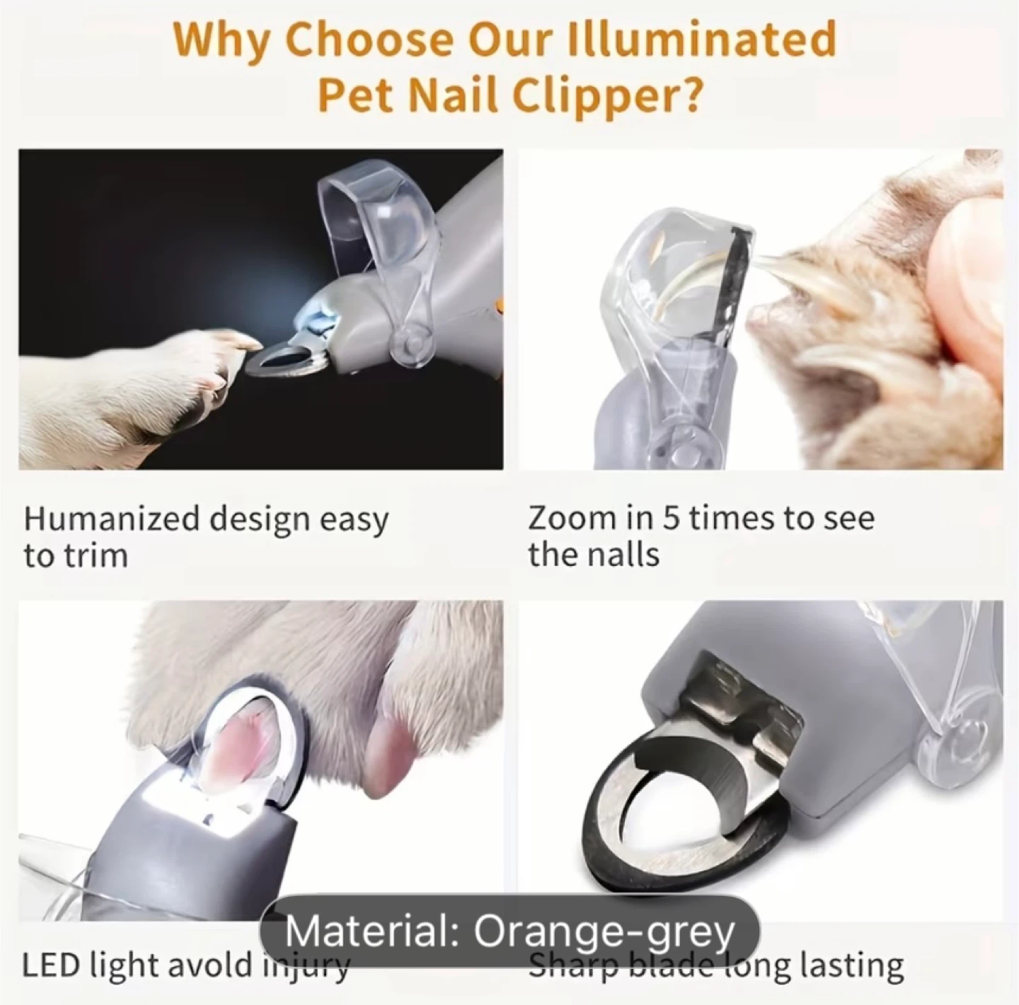 Illuminated Pet Nail Clippers - photo 3
