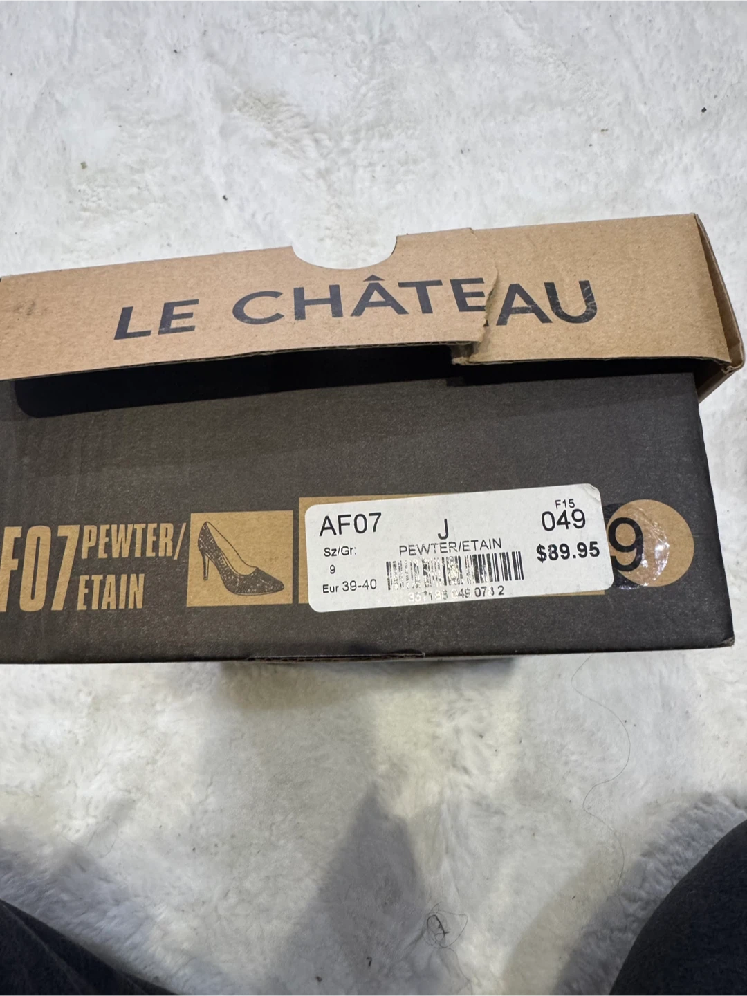 Le Chateau Pewter Heels - Size 9 - photo 3