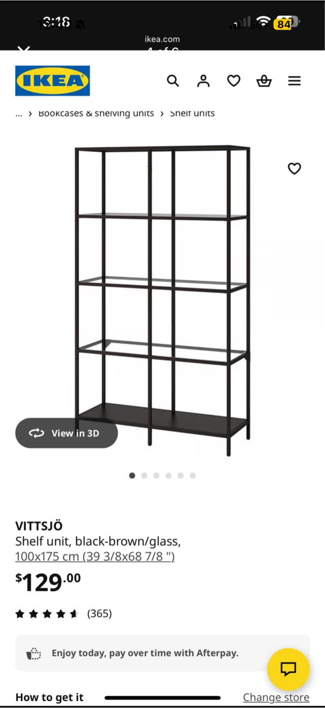 IKEA Shelf Unit - Dark Brown/Glass - photo 4