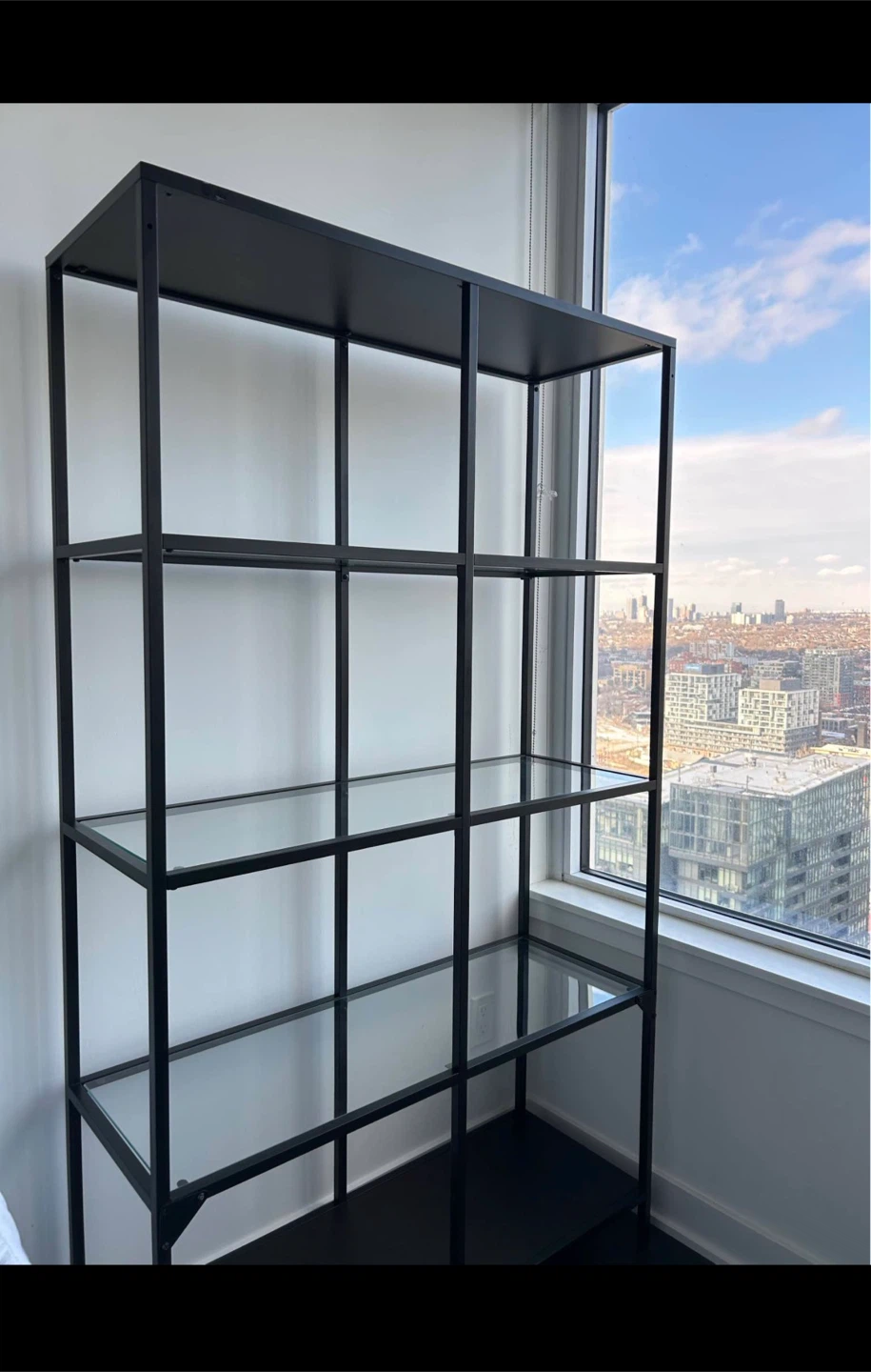 IKEA Shelf Unit - Dark Brown/Glass - photo 2