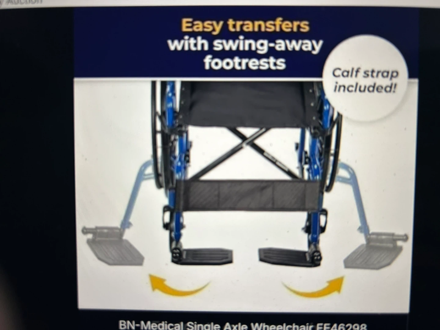 Drive Medical Blue Wheelchair FE46298 - New in Box! - photo 3