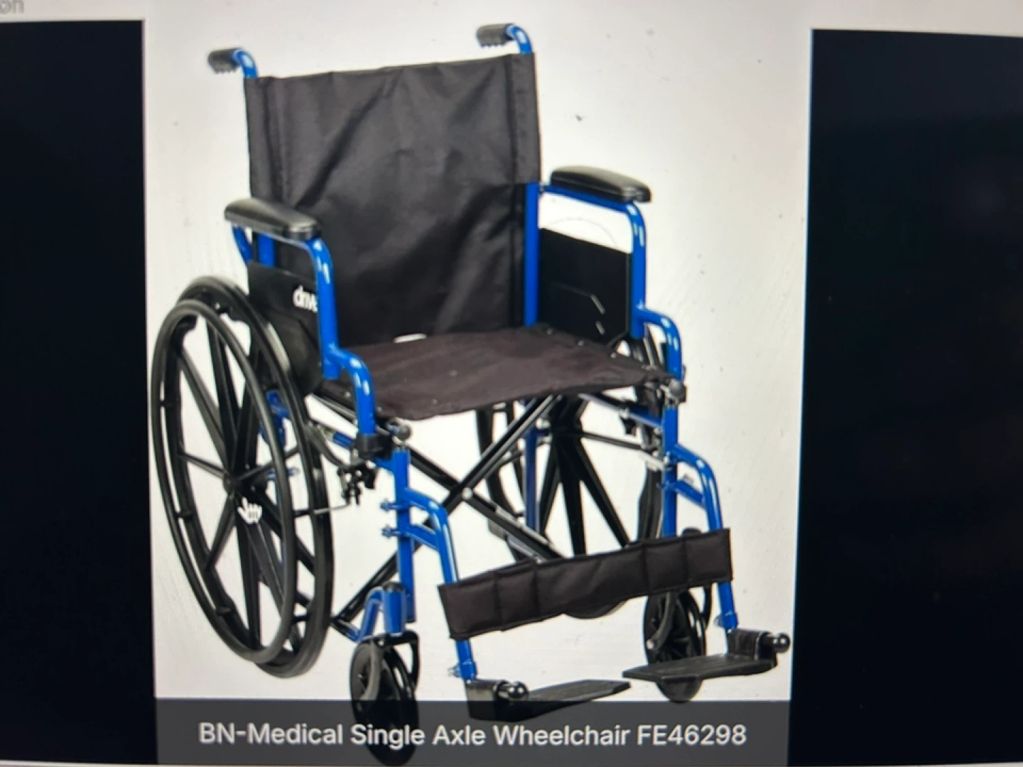 Drive Medical Blue Wheelchair FE46298 - New in Box!