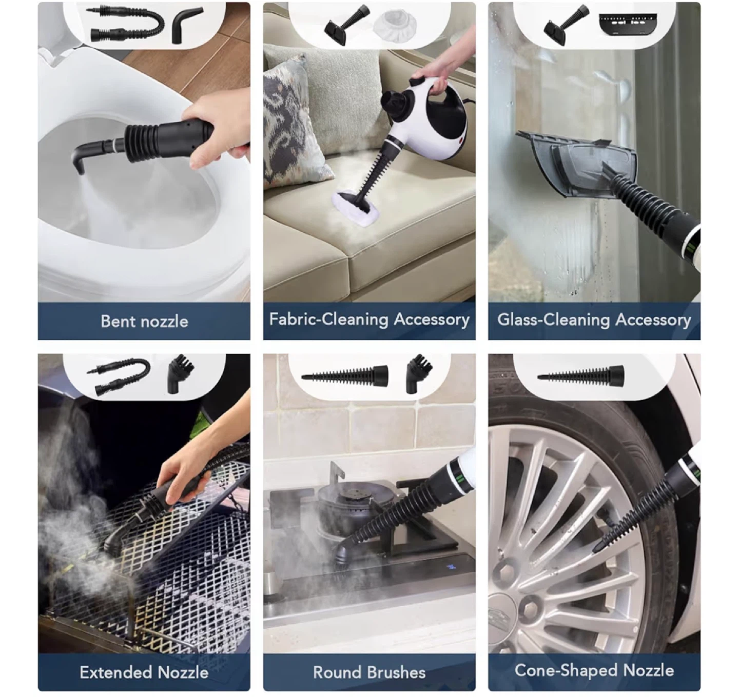 mosche Handheld Pressurized Steam Cleaner - photo 2