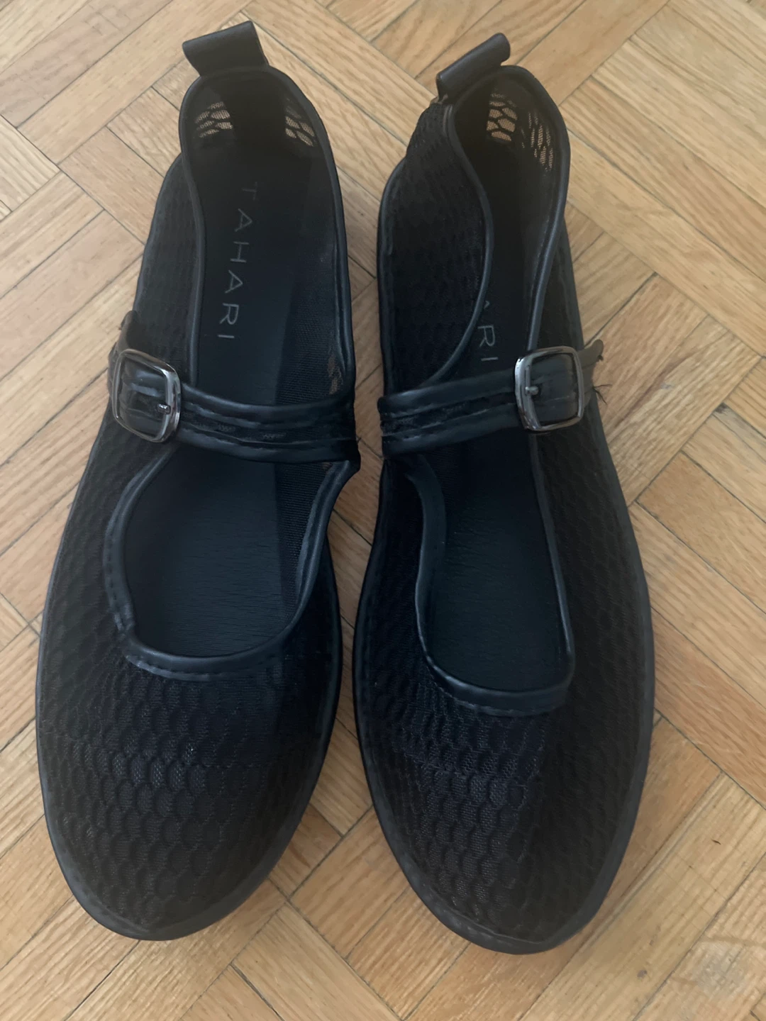 Tahari Black Mary Jane Flats - Size 8