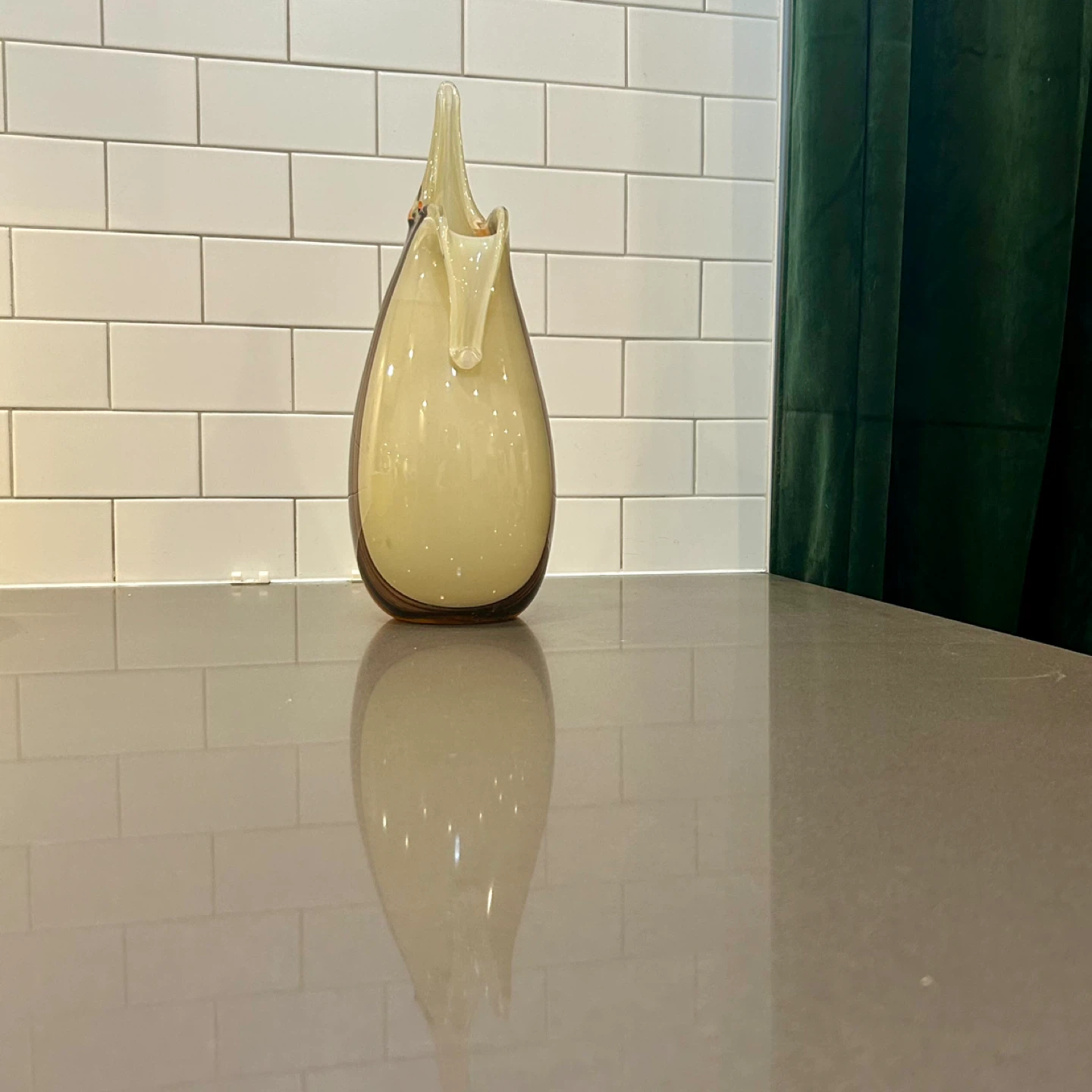 Murano Glass Pitcher Vase Hand-Blown Venetian Glass 1950s–60s - photo 3