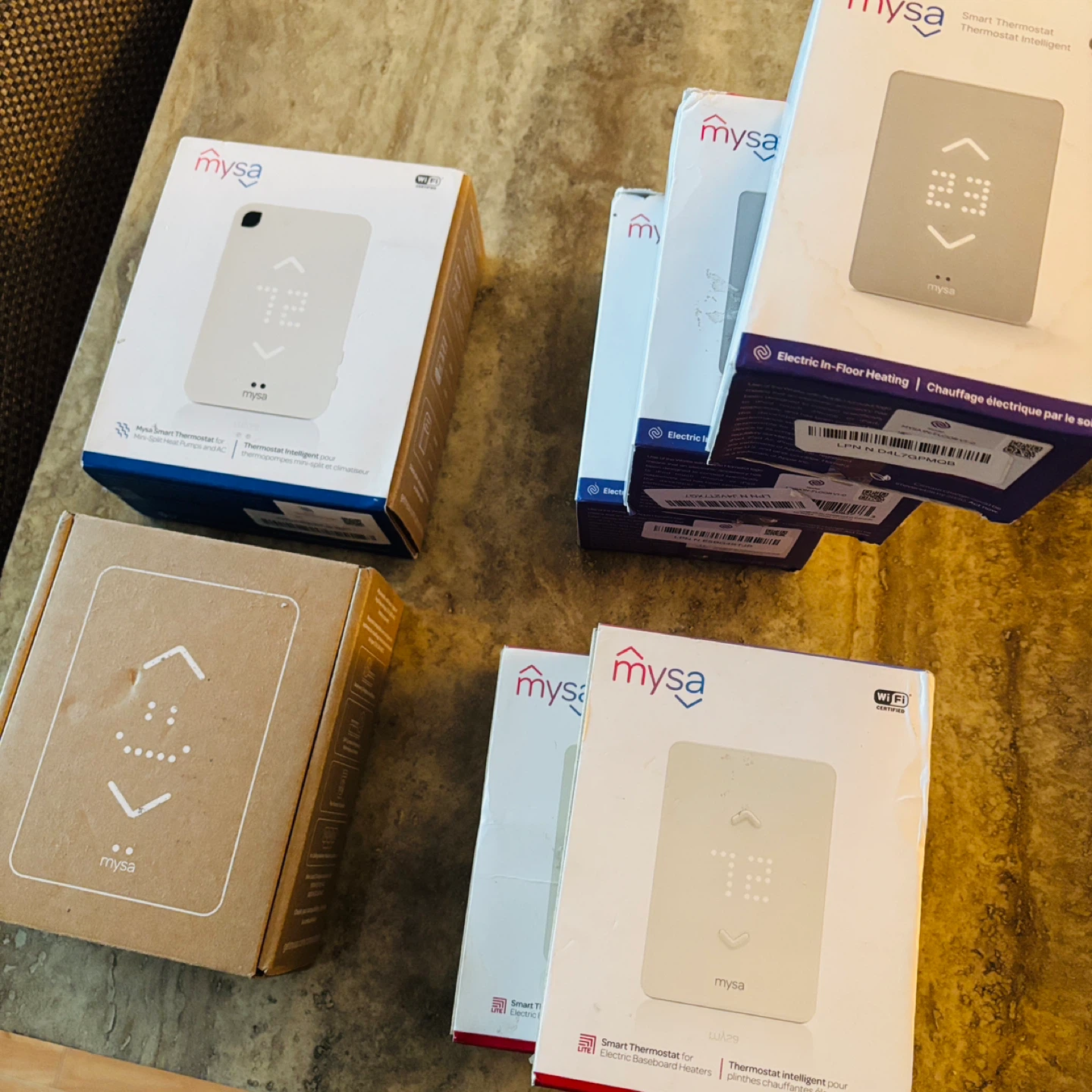 *New* 7x Mysa Smart Thermostats - In-Floor, Baseboard, AC…