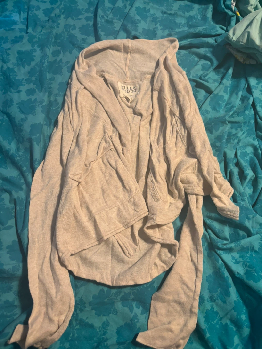 Billabong Beige Hoodie - Size Small