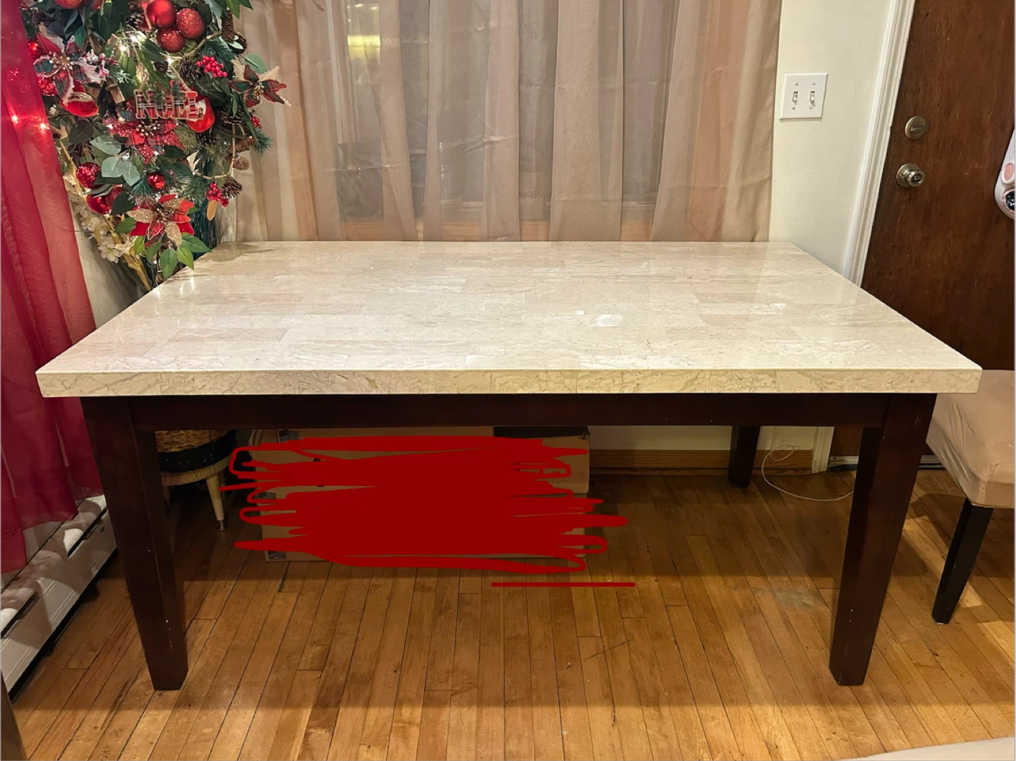 Marble Top Dining Table