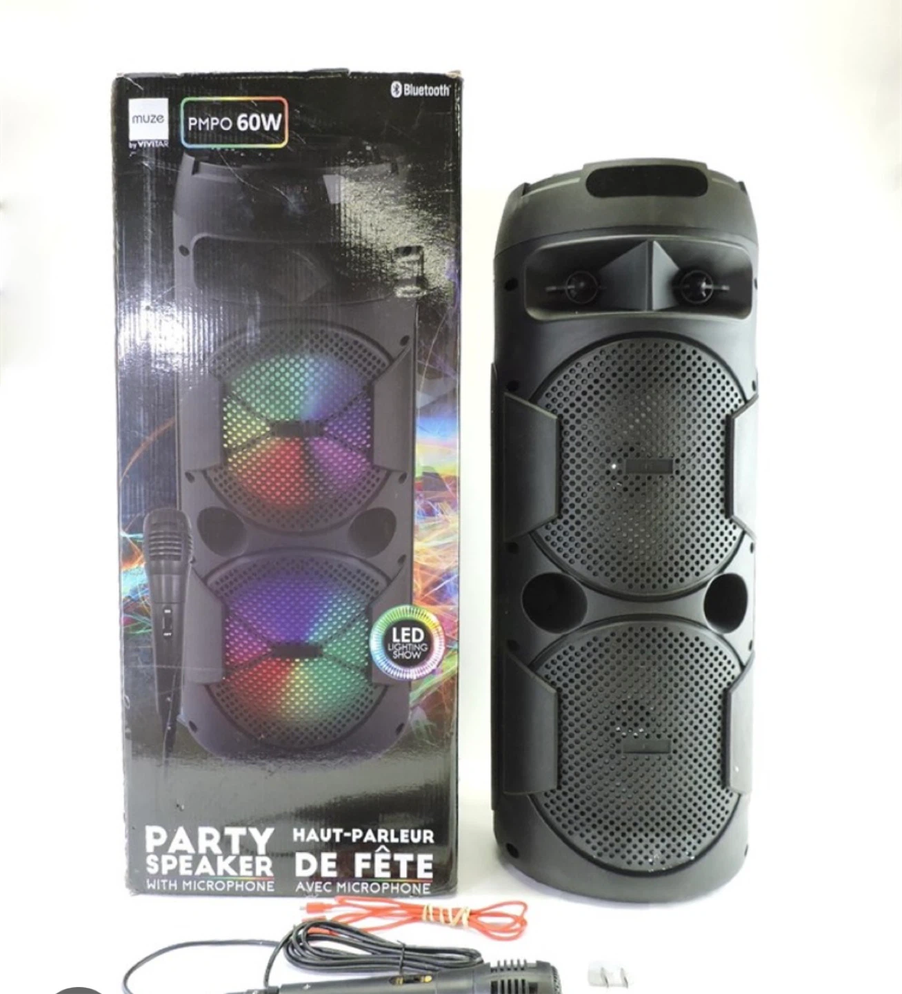 Muze 60W Party Speaker with Microphone - photo 2