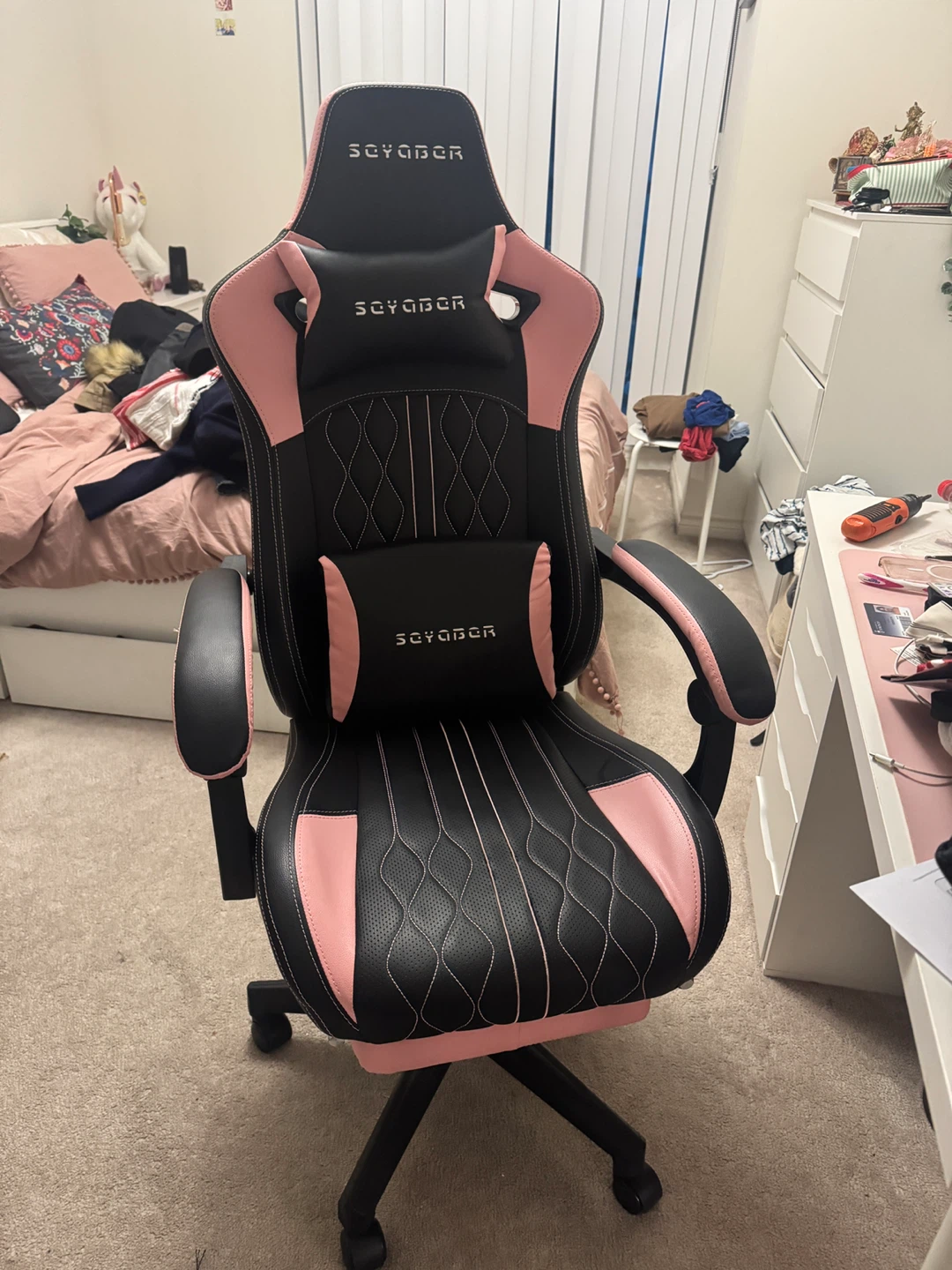 Soyabor Gaming Chair - Black & Pink - photo 4