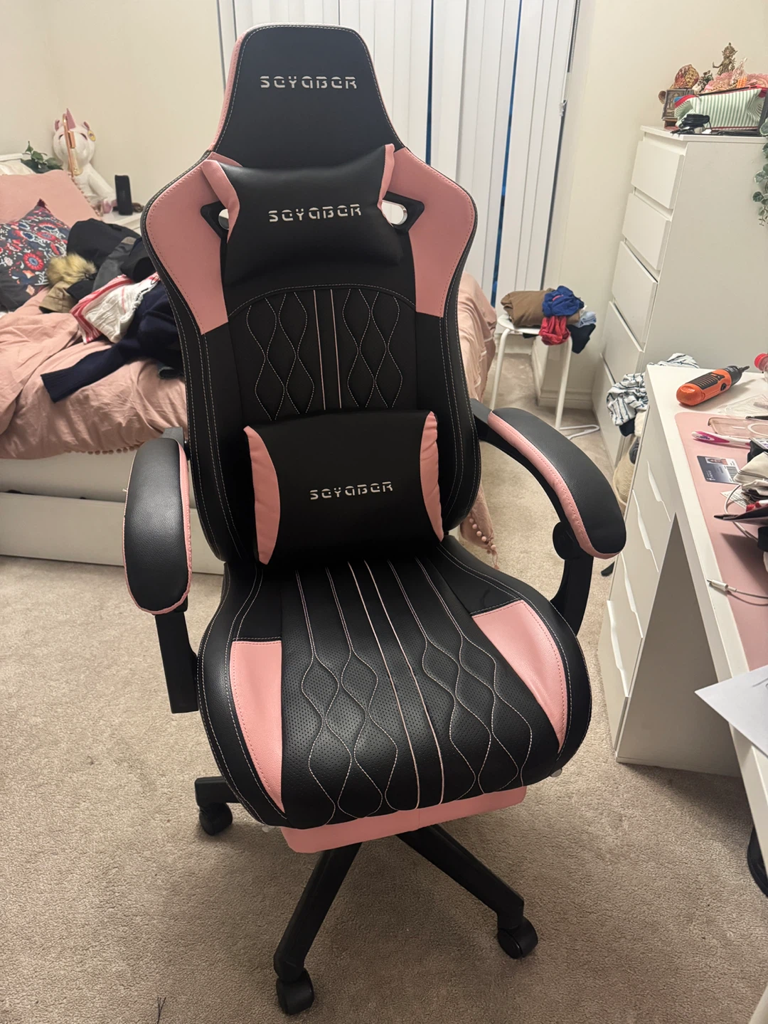 Soyabor Gaming Chair - Black & Pink - photo 2