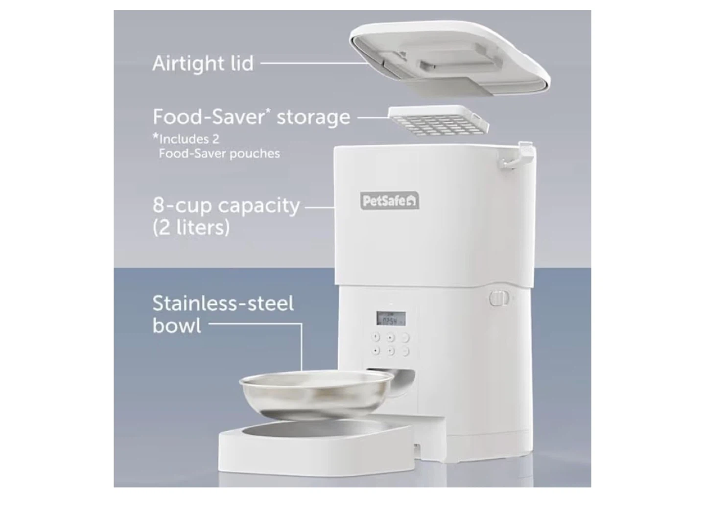 PetSafe FlexFeed Automatic Pet Feeder - 8-cup Capacity