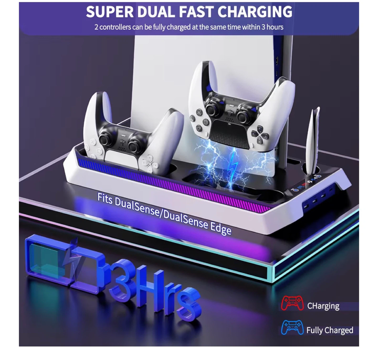 PS5 Slim/Pro Multifunctional Cooling Stand