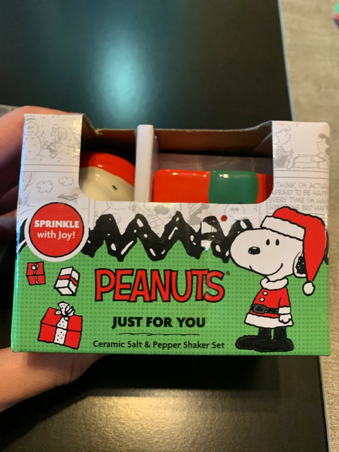 New Peanuts Snoopy Salt & Pepper Shaker Set