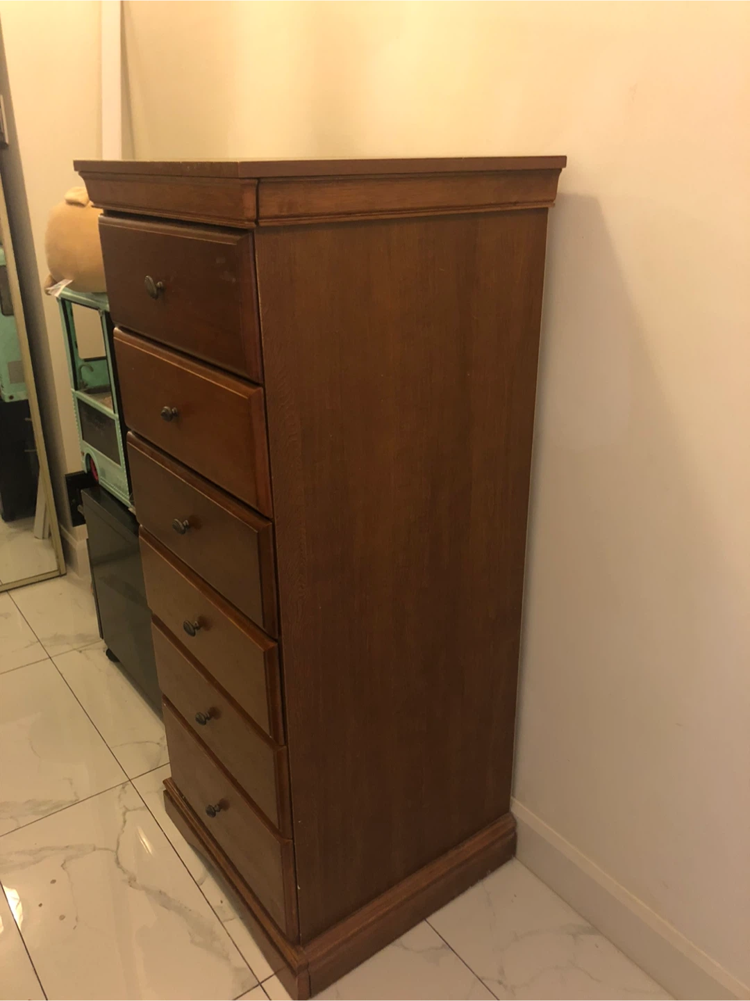Wooden 6-Drawer Dresser