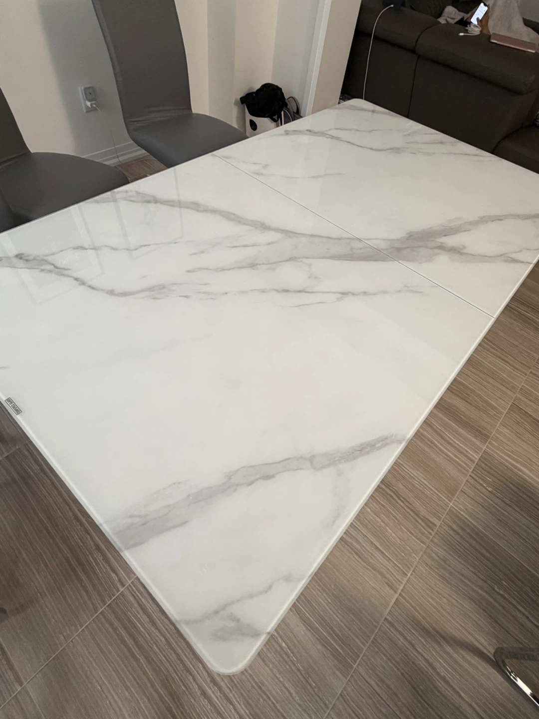 🔥 Modern Extendable Marble Pattern Dining Table | Seats 6-8 🔥 - photo 5