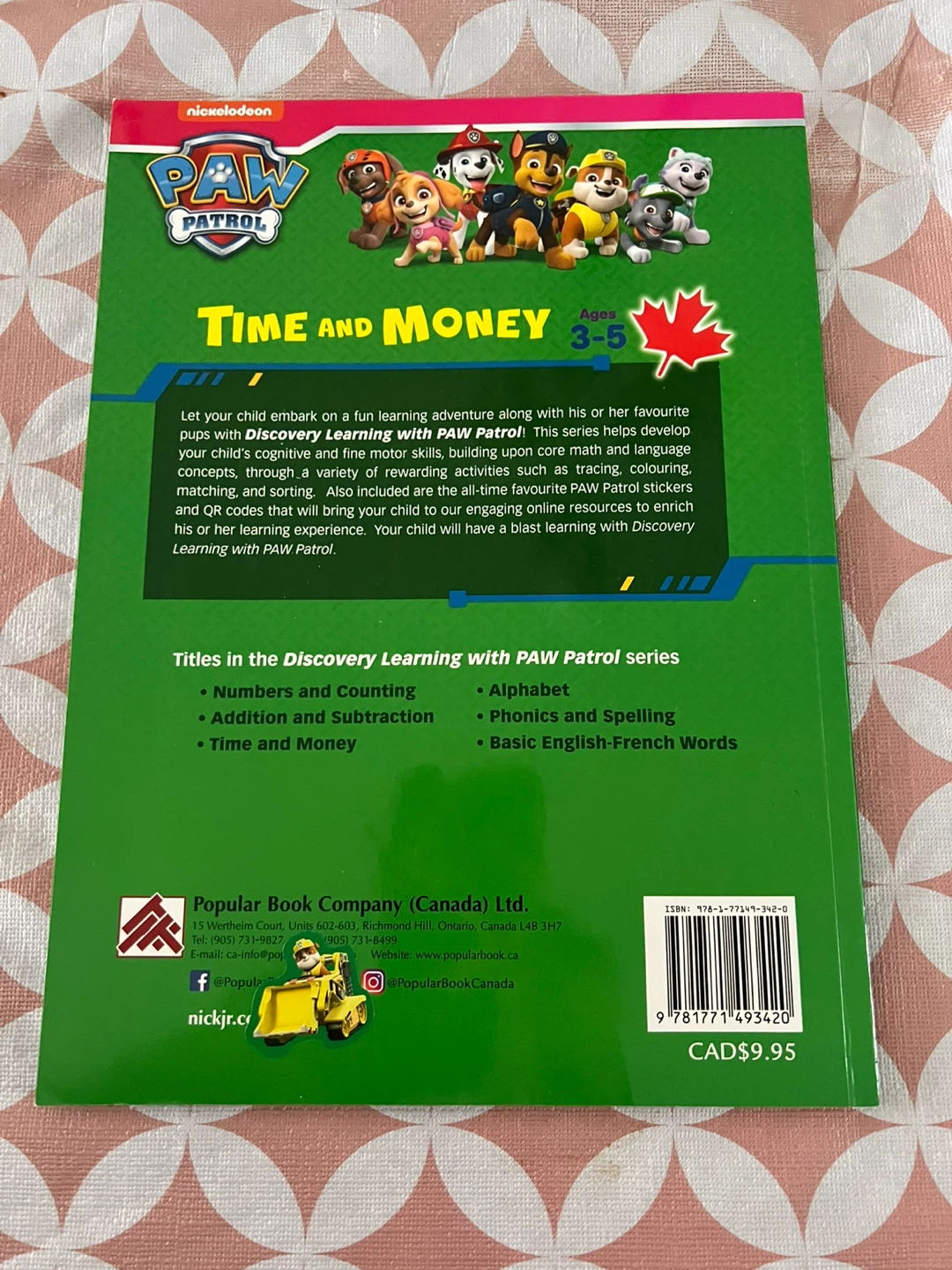 Paw Patrol Time and Money Book Ages 3-5 - photo 2