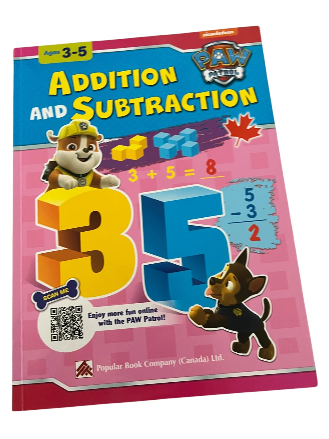 Paw Patrol Addition & Subtraction Workbook