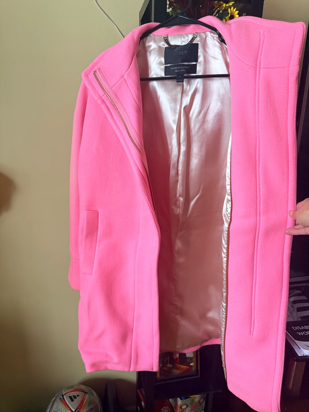 J.Crew Stadium-Cloth Collection Coat - Pink - photo 2