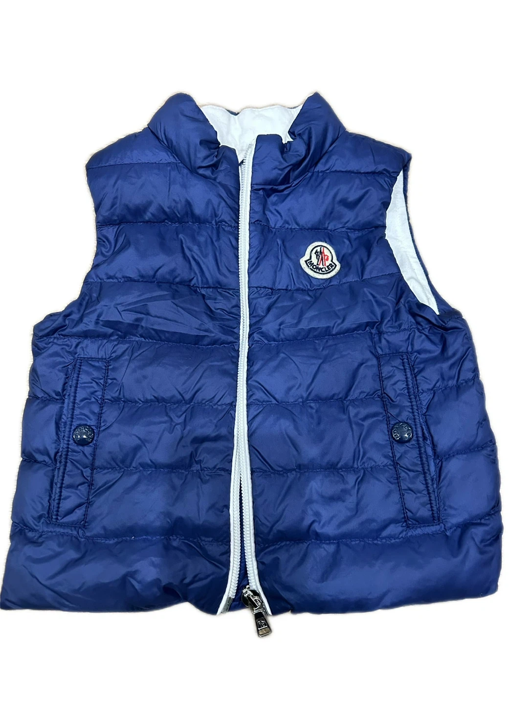 Authentic Moncler Blue Puffer Vest