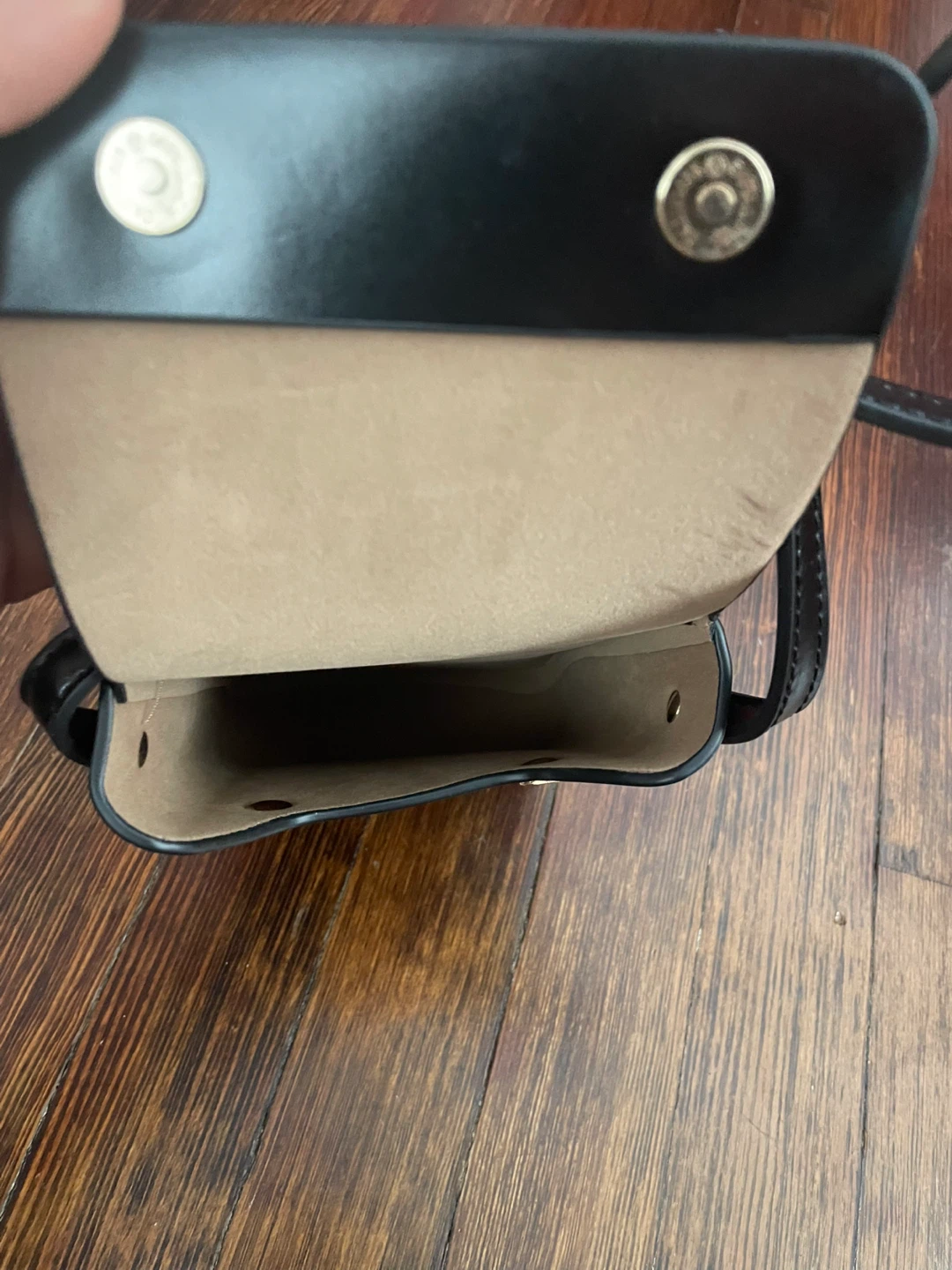 Black Leather Crossbody Bag - photo 5