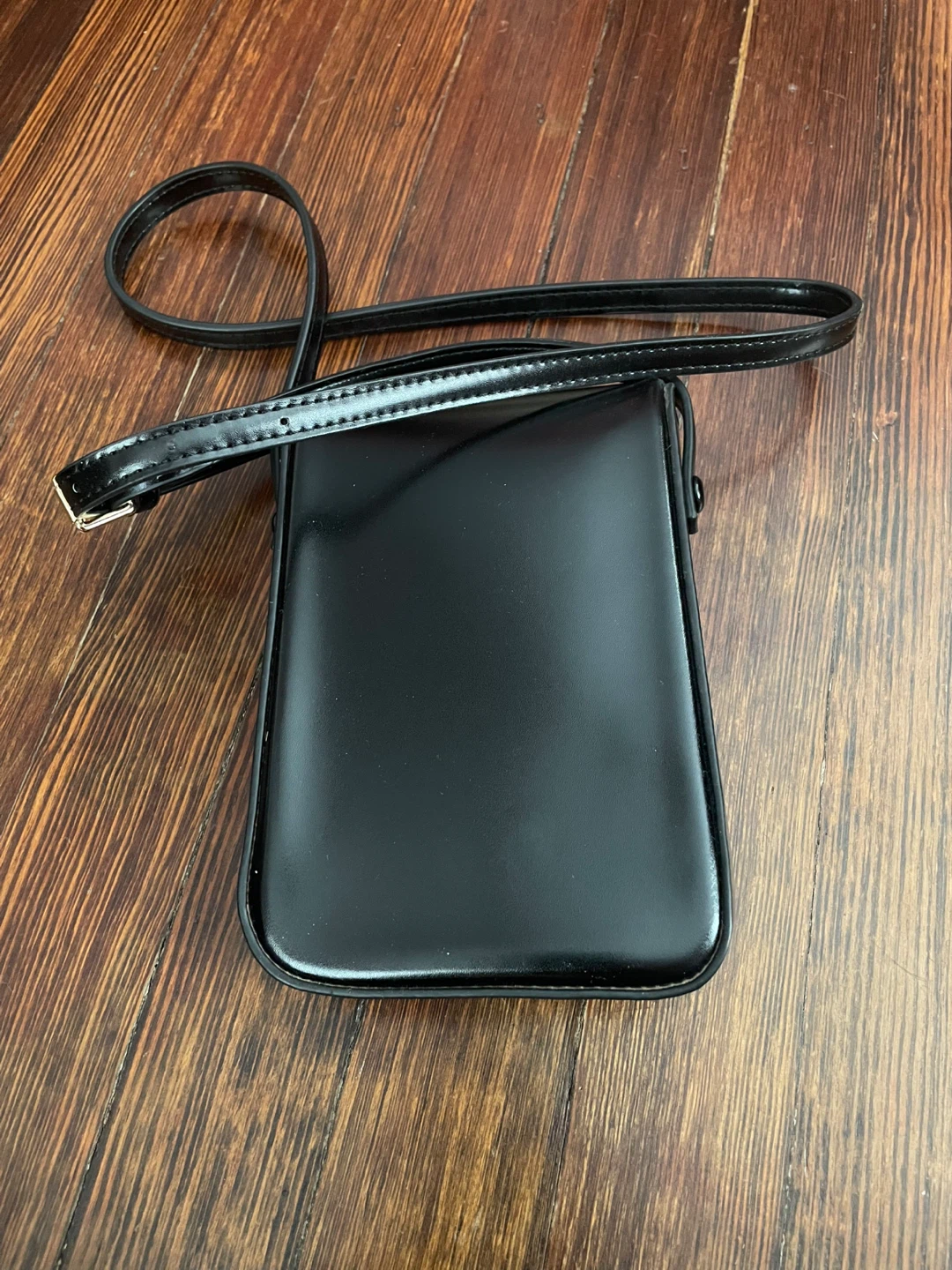 Black Leather Crossbody Bag - photo 2
