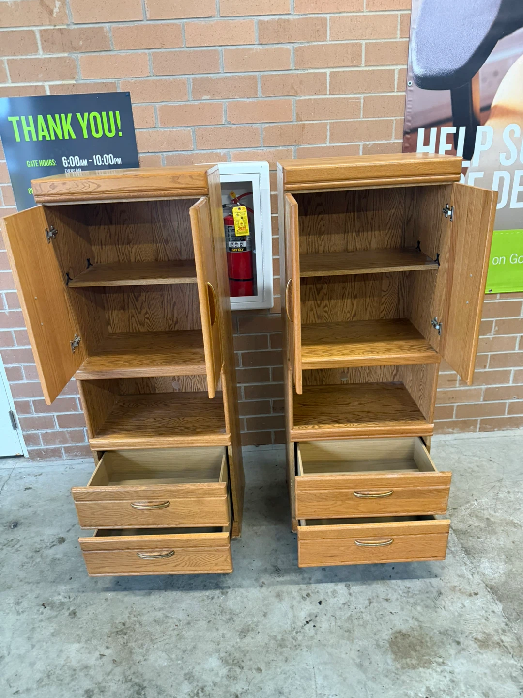 Matching Wooden Cabinets - Set of 2 - photo 2