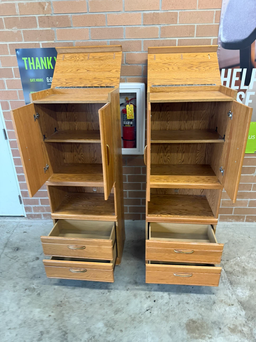 Matching Wooden Cabinets - Set of 2 - photo 3