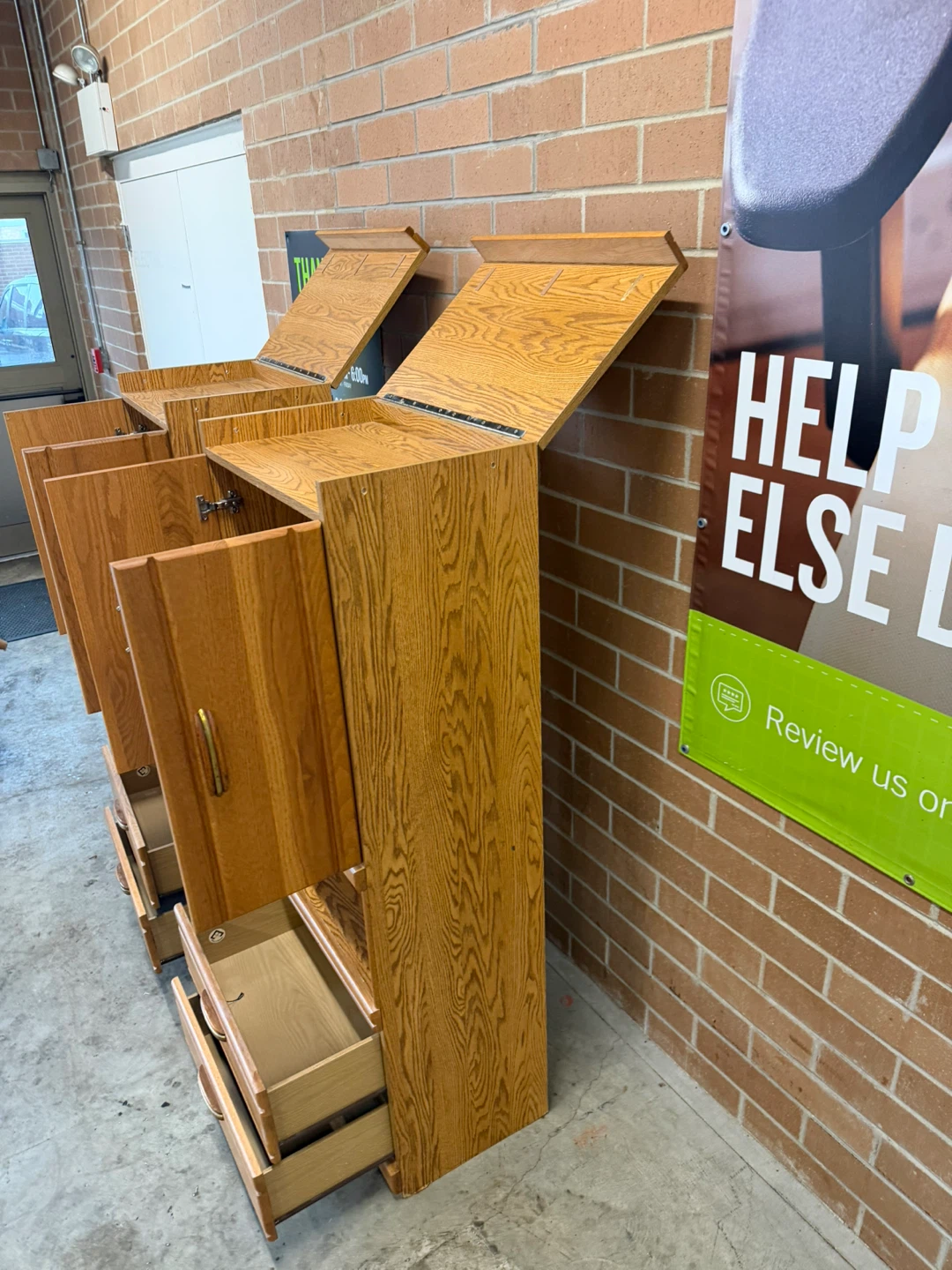 Matching Wooden Cabinets - Set of 2 - photo 5