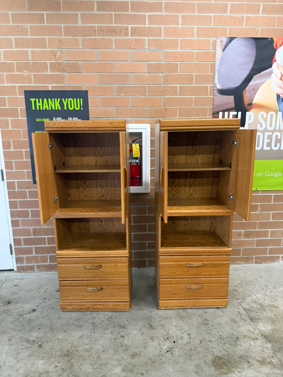 Matching Wooden Cabinets - Set of 2 - photo 4