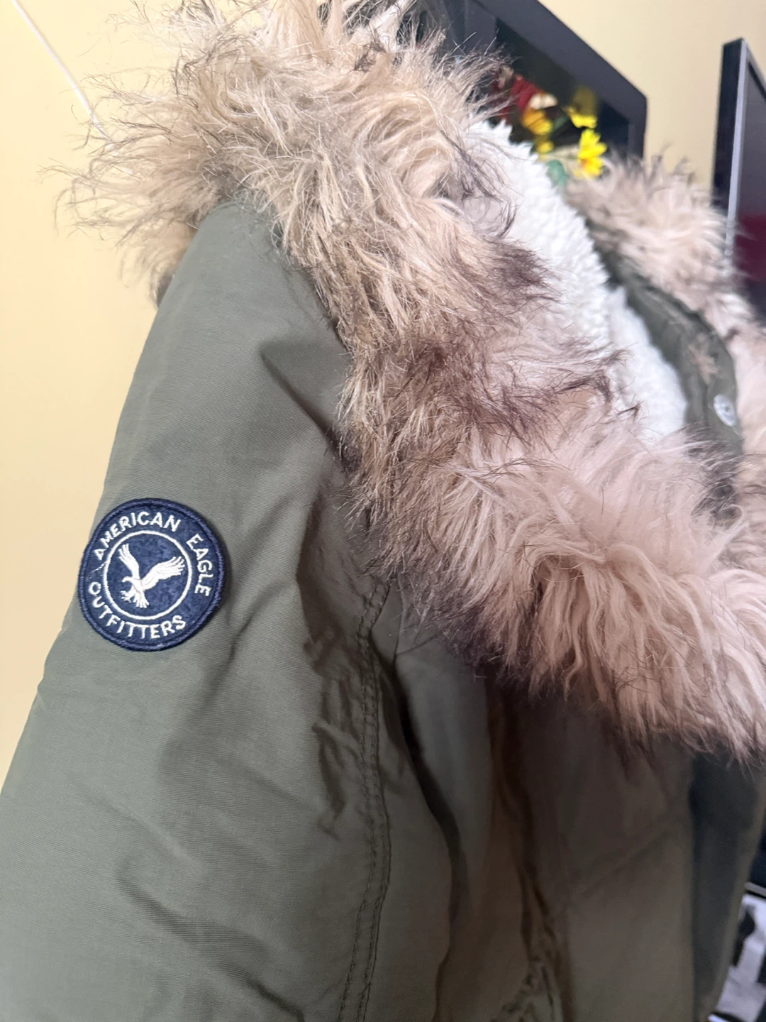 American Eagle Outfitters Olive Green Winter Coat - S - photo 5