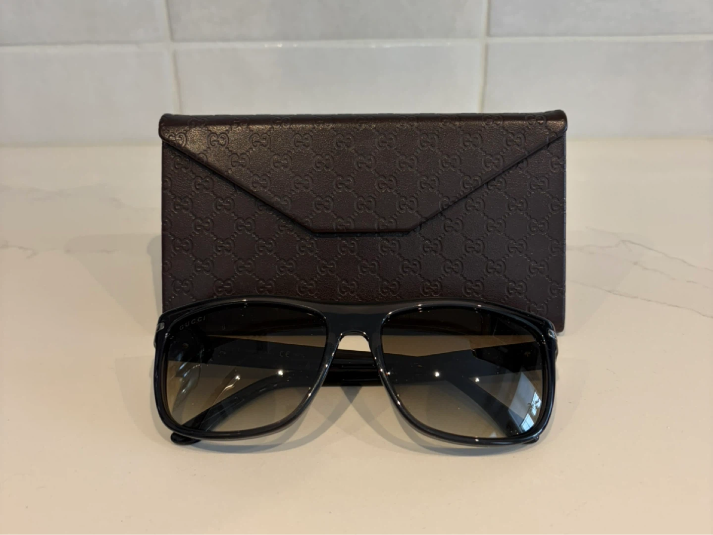 Gucci Black Sunglasses with Case