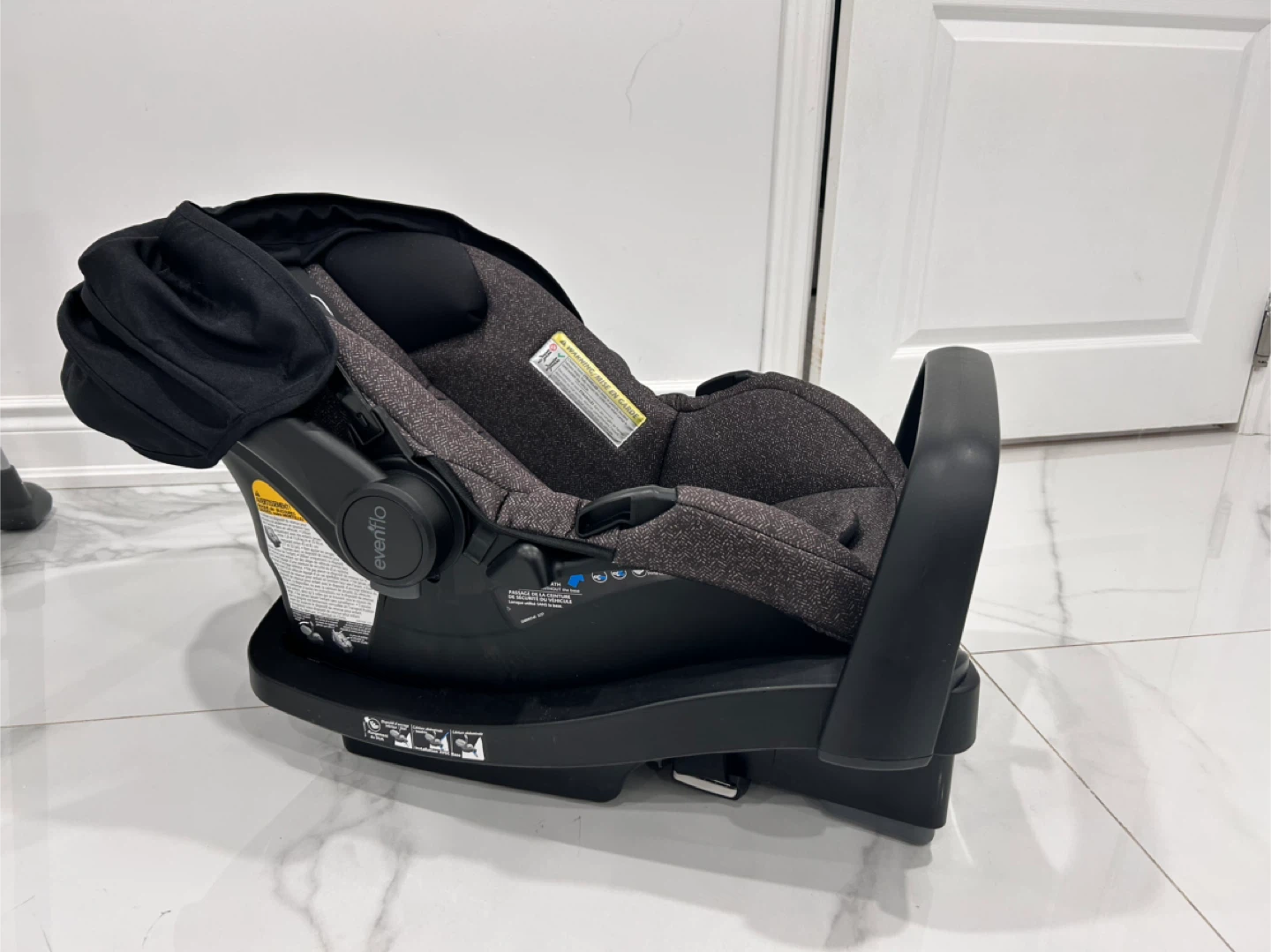 Evenflo Litemax  Infant Car Seat - Casual Grey - photo 2