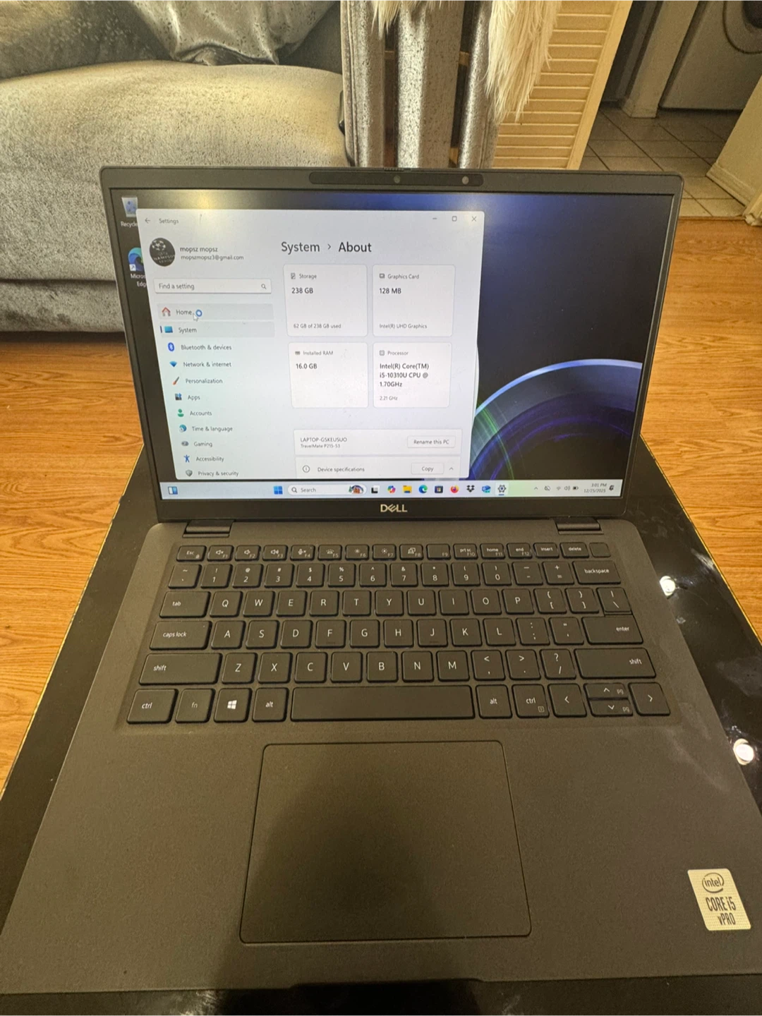 Dell Laptop, Intel Core i7, 16GB RAM - photo 2