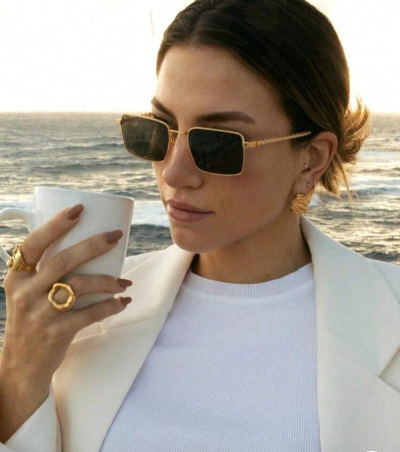 Gold Frame Sunglasses - photo 2