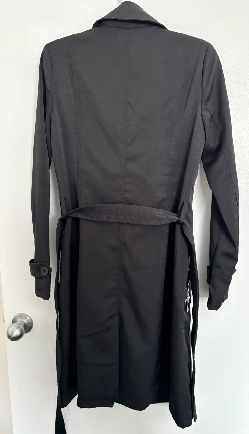 Le Chateau Black Trench Coat - photo 5